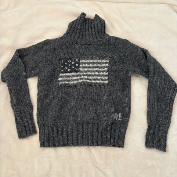 Polo by Ralph Lauren Gray Knit Turtleneck
